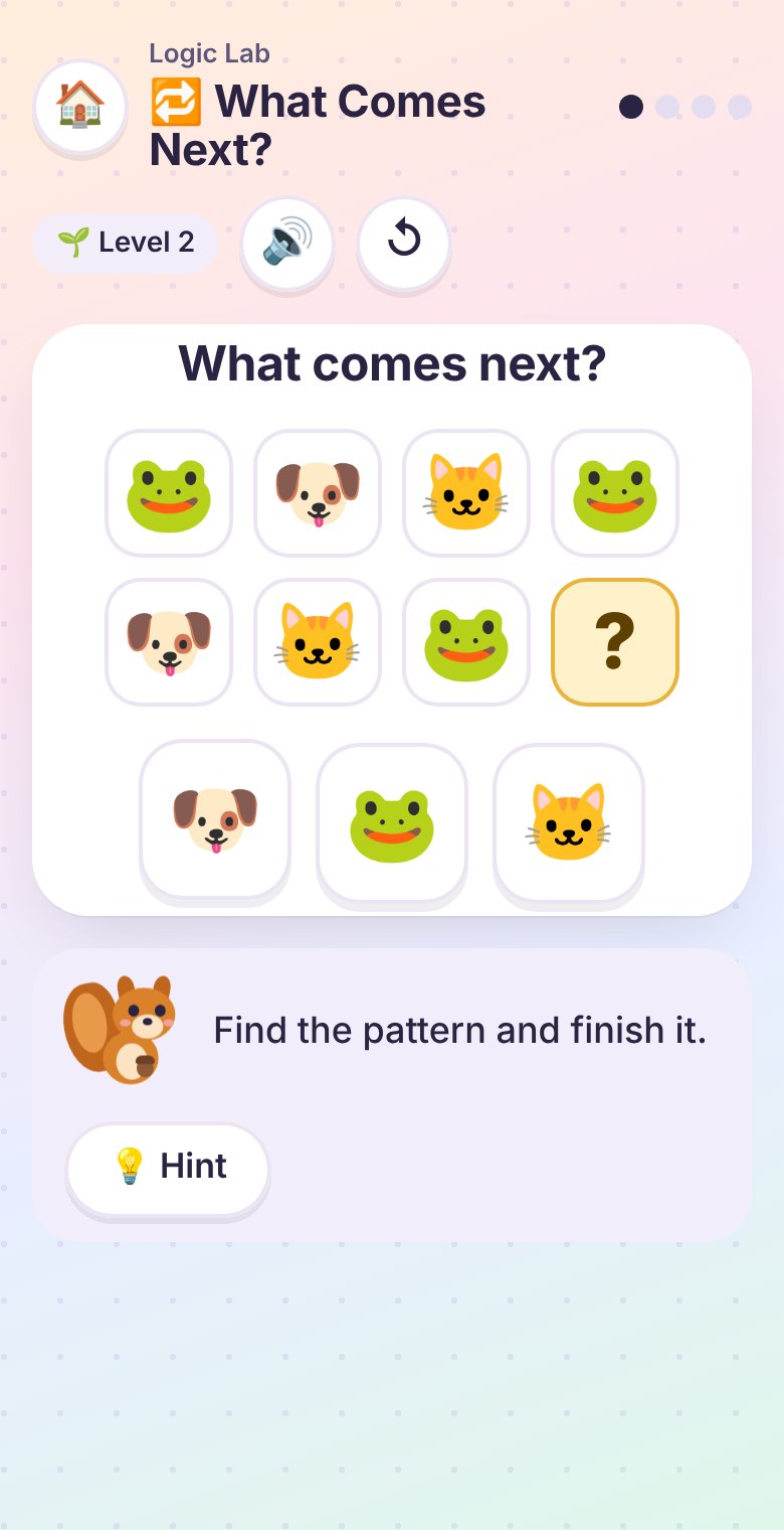 Logic Lab game: what comes next in the pattern